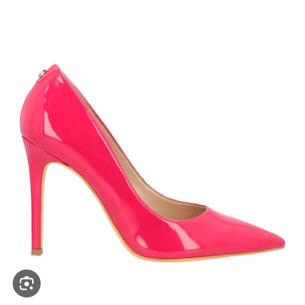 Guess Pink Stiletto Heels with Glossy Finish